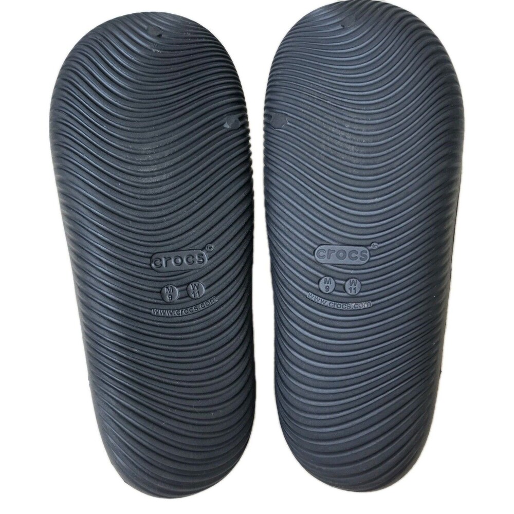 Crocs Mellow Recovery Slide Sandals Black Black Womens Size 11  Men’s Size 9 - Picture 9 of 10